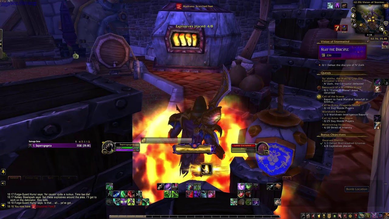 Wow horrific vision stormwind solo 3 bosses - GogetaSuperx - YouTube