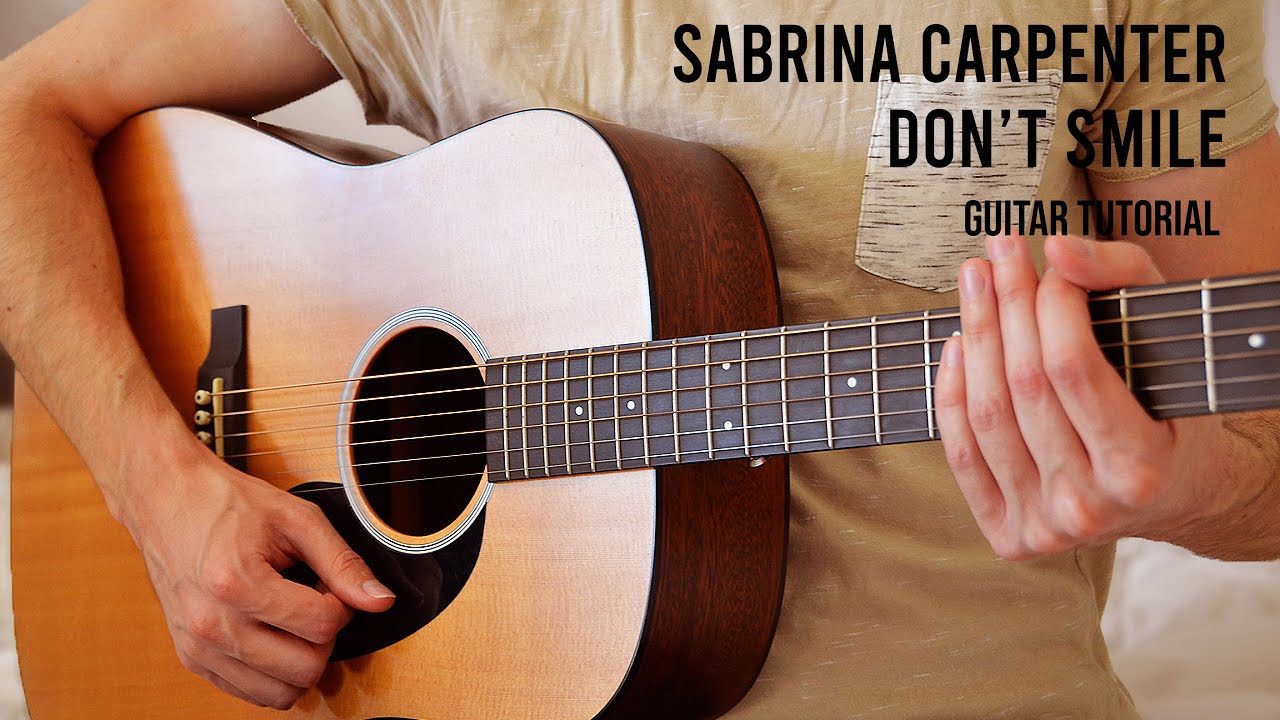 Sabrina Carpenter - Don’t Smile EASY Guitar Tutorial With Chords / Lyrics