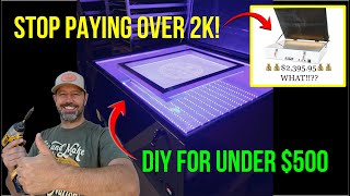 Build a LED vacuum exposure unit for a fraction of the cost of buying one new. Screen printers DIY