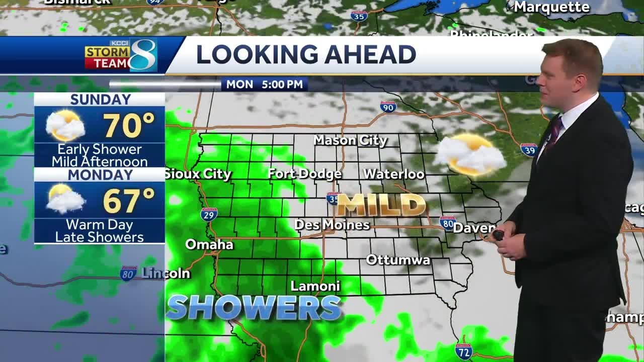 Iowa weather: Spotty showers moving out this morning - YouTube