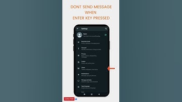 Disable WhatsApp Enter key to send messages