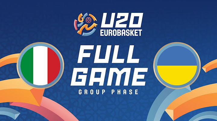 Group Phase | Italy v Ukraine | Full Basketball Game | FIBA U20 EuroBasket 2025