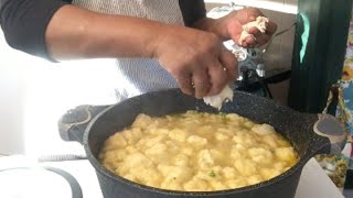 NEW CHICKEN AND DROPPED DUMPLINGS USING  2 INGREDIENT  BISCUIT RECIPE