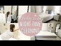 CLEAN WITH ME 2018 // RELAXING NIGHT TIME CLEANING // POWER HOUR