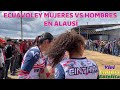 ECUAVOLEY EN ALAUSÍ |VIVI-CINTHIA-ESTELITA vs EQUIPO DE BARBA| AL COMPLETO MUJERES vs HOMBRES 😱