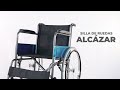 Silla de ruedas de acero ALCAZAR  Plegable
