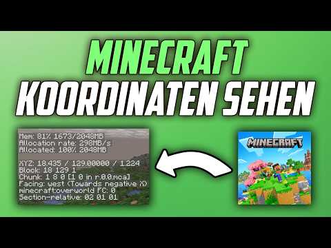 Minecraft Java Koordinaten sehen & anzeigen - Anleitung