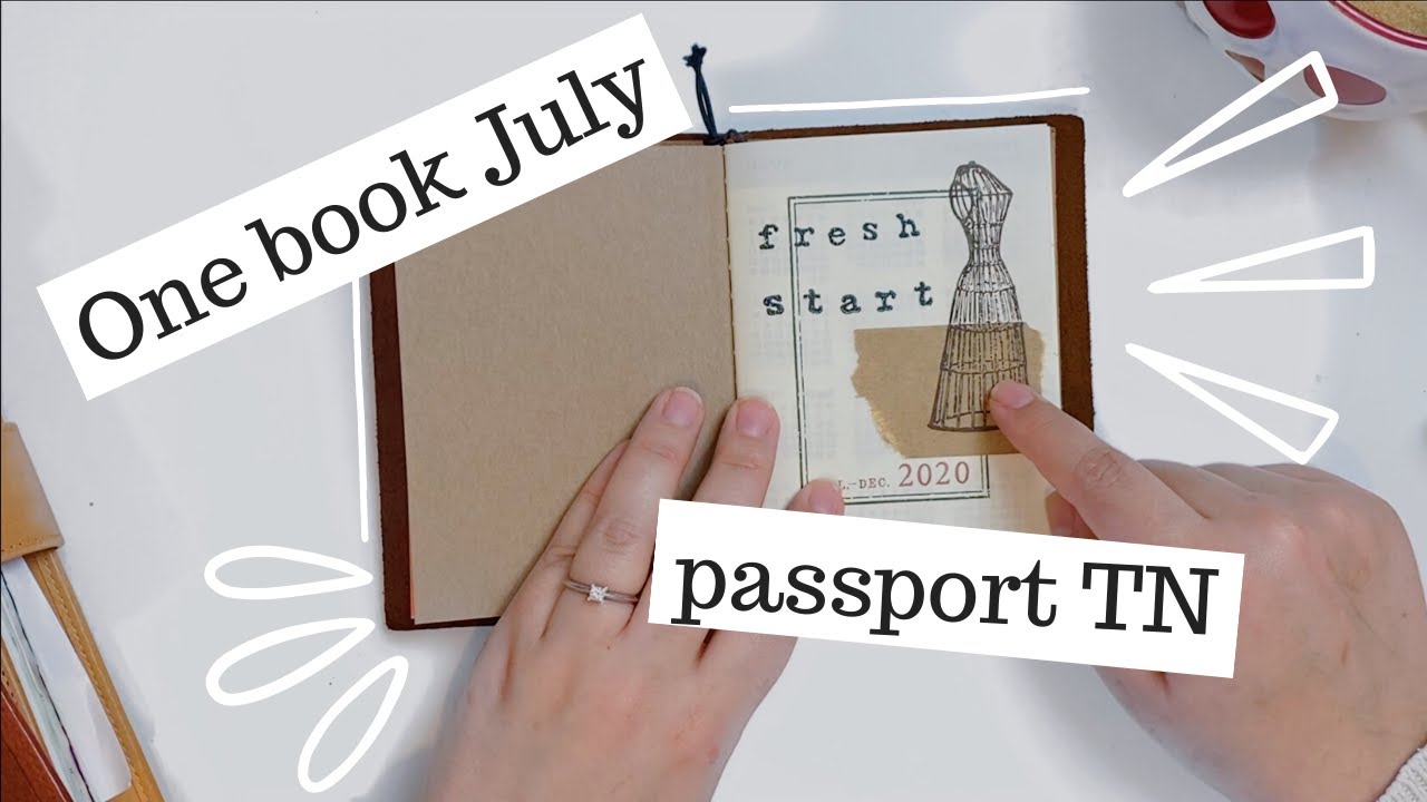One Book July Setup: Starbucks Traveler's Notebook Passport Size