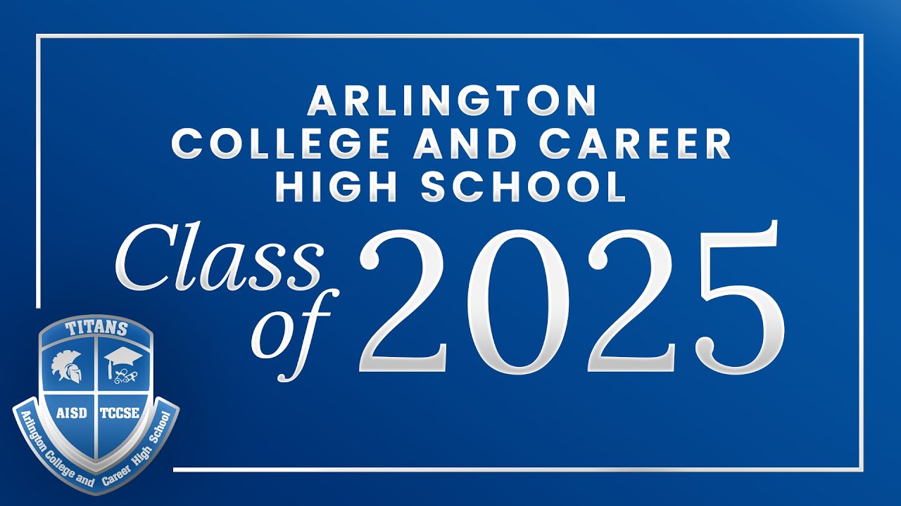 Arlington College and Career HS Commencement 2025
June 3, 2025, 8:00 PM
Arlington ISD Center for Visual and Performing Arts
(814 Live Views)
0:00:00  Processional
0:02:30  Greetings
0:02:46  National Anthem/Pledge of Allegiance
0:04:39  Class President
0:07:39  Introduction to Superintendent
0:09:18  Superintendent's Message
0:13:32  Introduction to Salutatorian
0:16:52  Salutatorian
0:24:24  Introduction to Valedictorian
0:27:44  Valedictorian
0:40:55  Introduction of Principal
0:41:28  Principal introduces VIPs and Thanks for Staff Support
0:47:39  Principal Address
0:54:44  Presentation of Diplomas
1:16:05  Moving of Tassels 
1:17:46  Recessional
★ Subscribe to Arlington ISD! http://bit.ly/aisdsubscribe
Explore Arlington ISD: https://www.aisd.net/
Follow Arlington ISD on Facebook: https://www.facebook.com/ArlingtonISD
Follow Arlington ISD on Twitter: https://www.twitter.com/ArlingtonISD
Follow AISD on Instagram: https://www.instagram.com/arlingtonisdtx
Follow AISD on Flickr: https://www.flickr.com/photos/arlingtonisd/albums
Follow AISD on LinkedIn: https://linkedin.com/company/arlington-isd