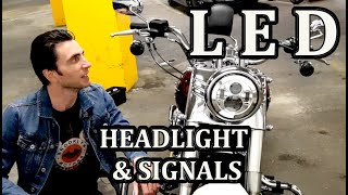 Celebrity Harley Davidson Fatboy – New LED Headlight and Turn Signals Profile