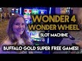 4 COIN TRIGGER SUPER FREE GAMES! on Buffalo Gold - Wonder ...