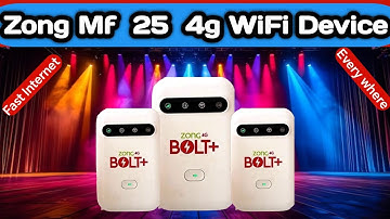 Zong Mf25 4G Wifi Device For Weak Signal  Area l  zong 4g mf25 unlock  for all network