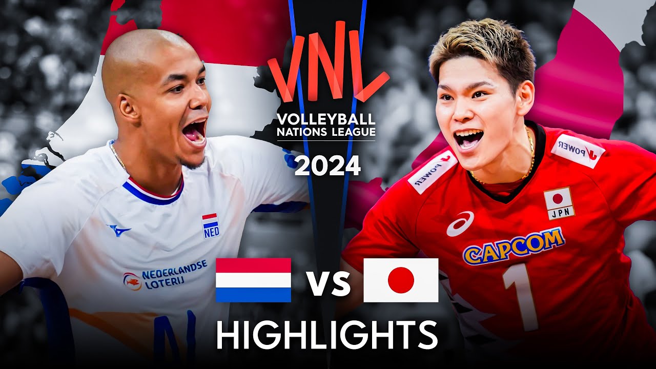 🇯🇵 JAPAN vs NETHERLANDS 🇳🇱 | Highlights | Men's VNL 2024 - YouTube