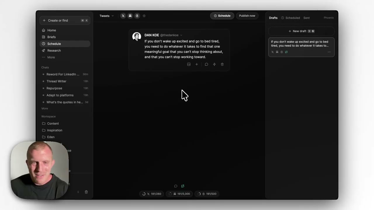 Scheduling and publishing in Eden