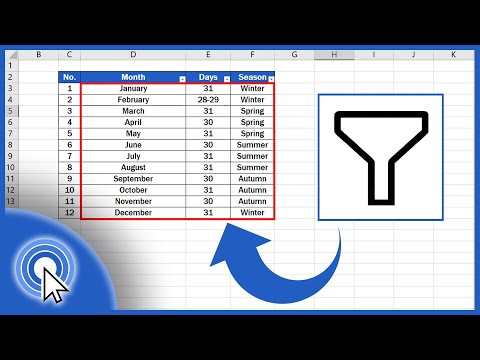 How to Create Filter in Excel