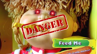 Snacktime Cabbage Patch Kid Doll Eating Hair - Most Dangerous Banned Kids Toy Ever
