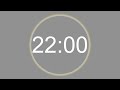22 MINUTE - 4K - COUNTDOWN IN REVERSE - 1320 SECOND TIMER -