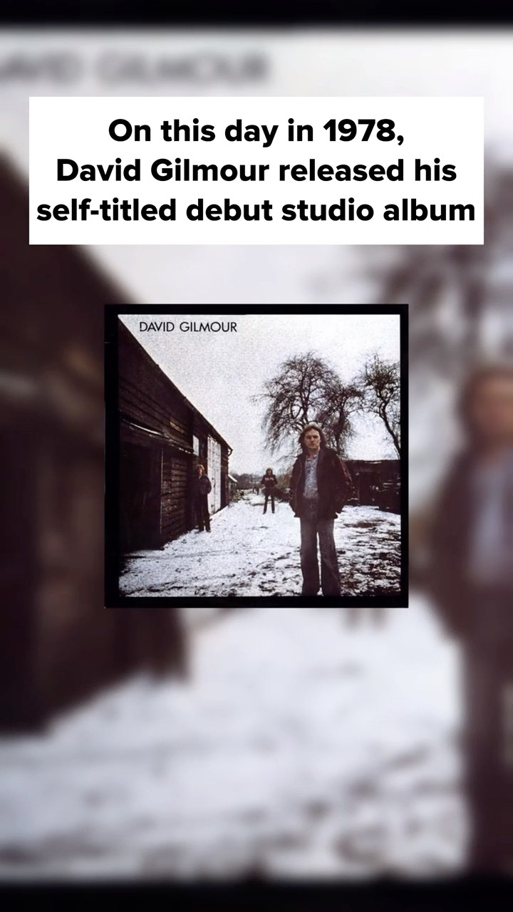 On this day in 1978, David Gilmour released his debut solo studio