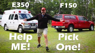 Ultimate Airshow Camper Van - F150 Vs E350 Ford Comparison!