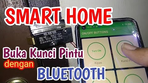 Smart Home - Open Door Lock With Bluetooth | Kunci Pintu dengan Bluetooth | Arduino Bluetooth HC-05