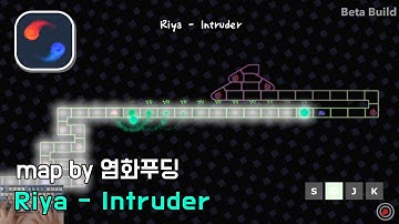 [ADOFAI custom][클리어 영상]Intruder(music by Riya)(map by 염화푸딩)