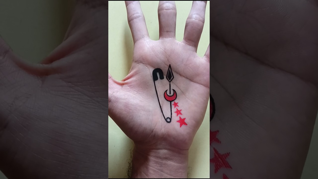 Temporary Tattoo on palm 🧷⭐ 