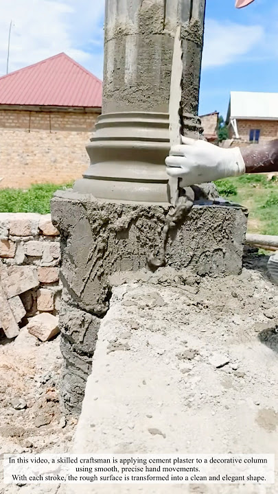 Masterful Craftsmanship: Traditional Column Finishing in Action #work #craft