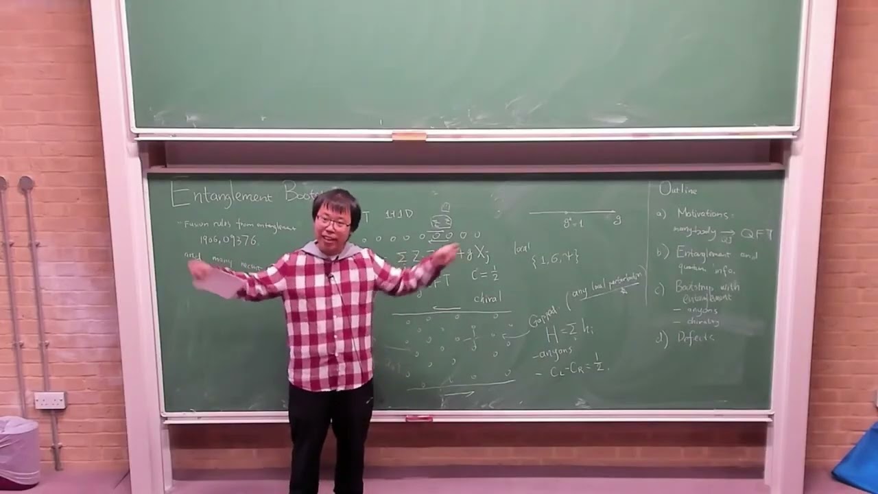 Dr. Bowen Shi | Entanglement Bootstrap: Principles and Prospects