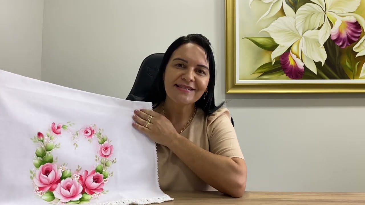 COMO PINTAR ARRANJO COM ROSAS- AULA 05-   DESAFIO DIA DAS MÃES