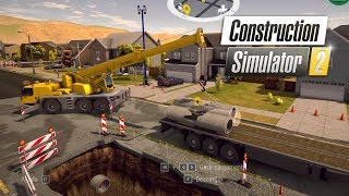 Construction Simulator 2 US | #16 Acondicionamiento de la Carretera Hundida