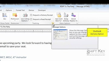 Outlook 2010 Delivery Options Directing replies
