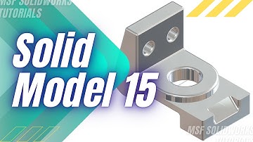 SolidWorks 2025 Tutorial for Beginners #68 | Solid Model 15 in SolidWorks-آموزش سالیدورکس