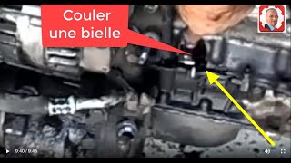 Couler une bielle - هذا من اسباب نقص زيت المحرك  / خسارة عمود الكرنك