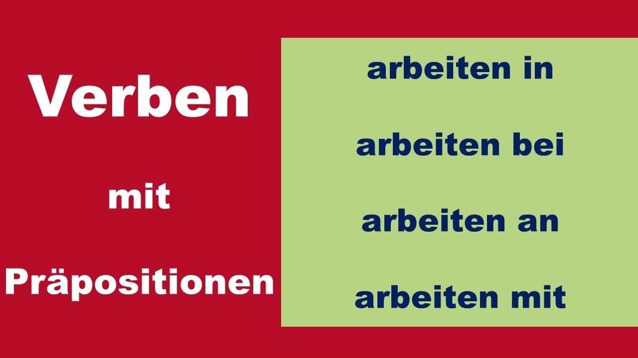Verben mit Präpositionen - Grundlagen (B1) - YouTube