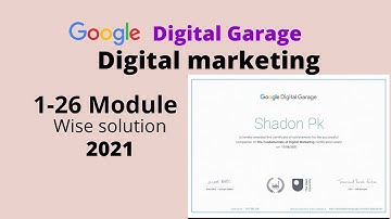 Google Digital Garage ||All Module Answer With Assessment