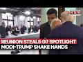 Modi-Trump Meet After 16 Months At G7 France | No Hug, Just A Handshake That Sparks Buzz | Watch