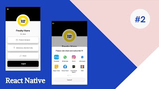 User Profile View in React native || React Native||  Part 2