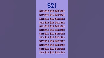 can you find $21 in 5 seconds? #wordpuzzlegame #game #mathematics #mindbendingquiz #puzzle