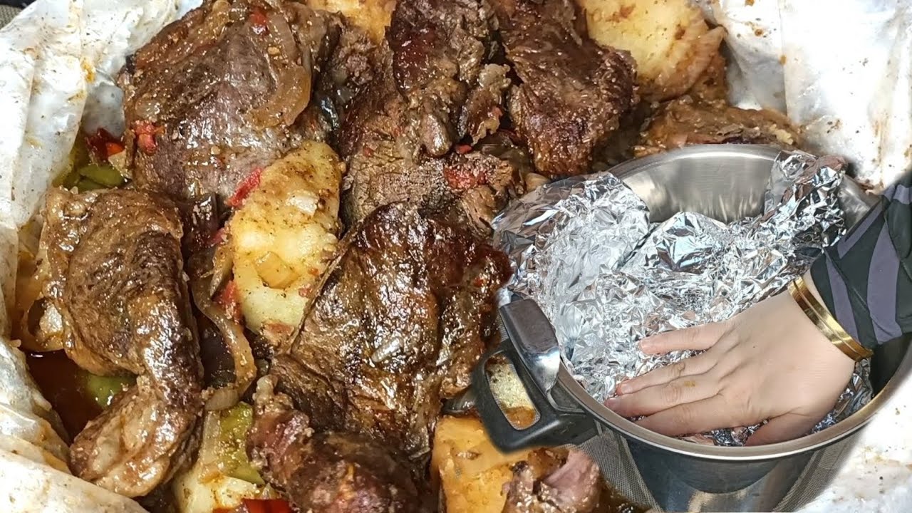 اخت جوزى قالتلى يا معدله حطي ورقه اللحمه فحله الضغط وسويها على البخار بدون ماء وهتاكلى زبده من كابر