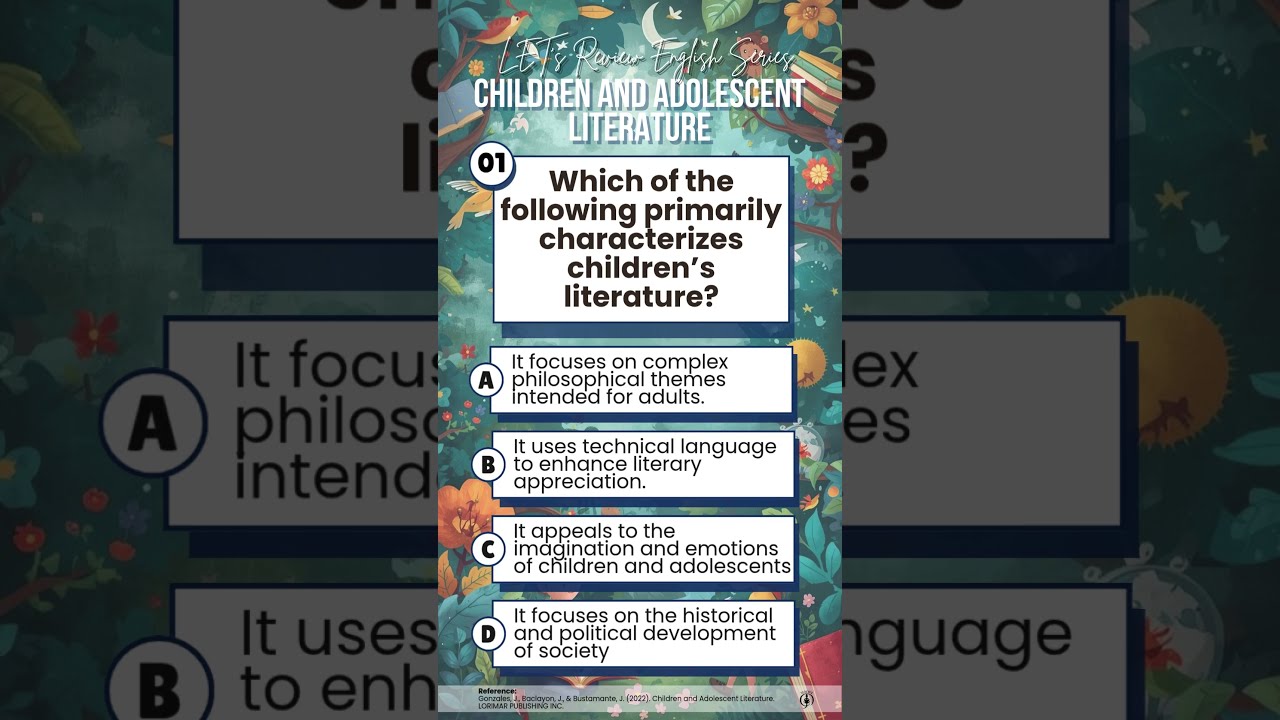 Q1: Children & Adolescent Literature | LET's Review ENGLISH