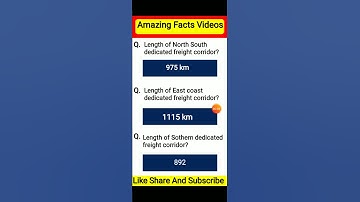 Updated Data of DFCs length | DFCCIL #Shorts