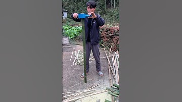 Bamboo Splitting Made Easy: Clever Tool for Perfect Bamboo Strips!