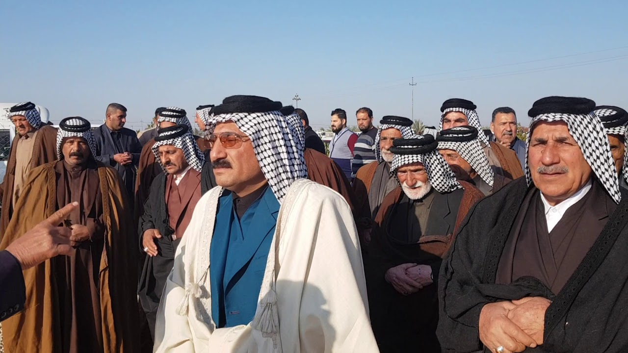 حضور امير قبائل بني حسن الامير حسين ال عبيد العباسي فاتحة الشيخ منفي ال دبي شيخ الجبور