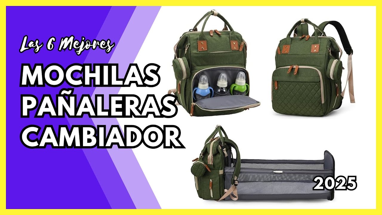 👶🎒 Las 6 Mejores Mochilas Pañaleras para Bebé (Amazon 2025) | Cambiadores / Biberón / Ropa