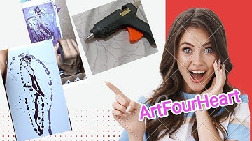 NEXT LEVEL Glue Gun + Pouring Art! STUNNING Results-Easy Techniques! | ArtFourHeart #ArtFourHeart