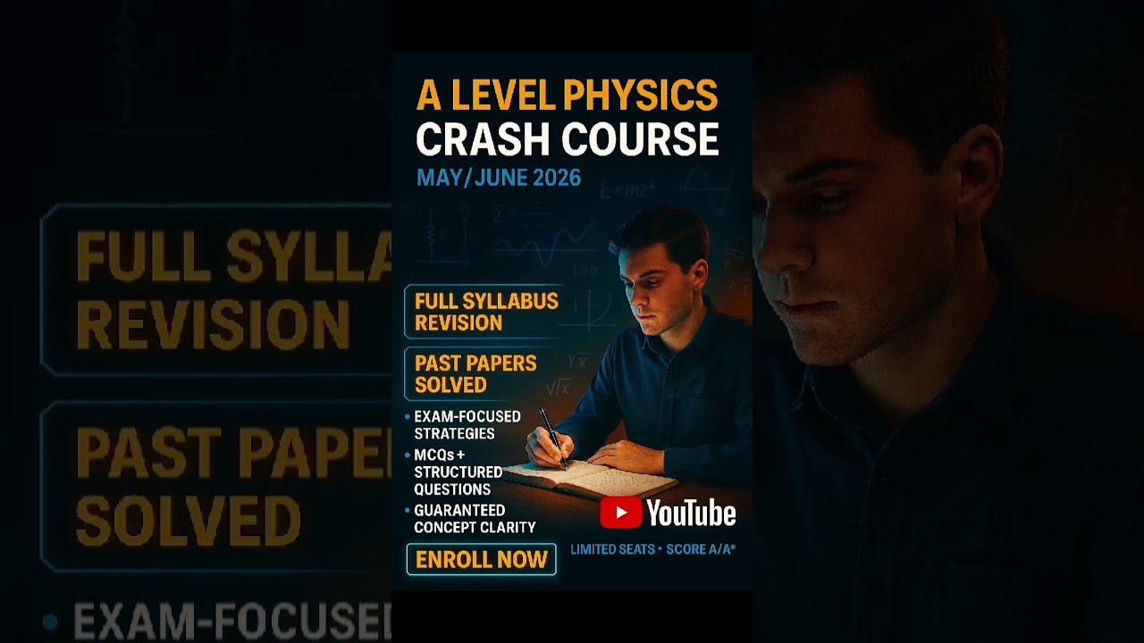 A Level Physics Crash Course May/June 2026 | Full Syllabus + Past Papers