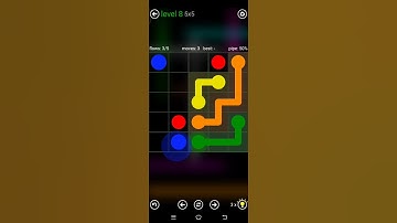 Flow Free Walkthrough Classic Park 5x5 Gameplay (Level 8)