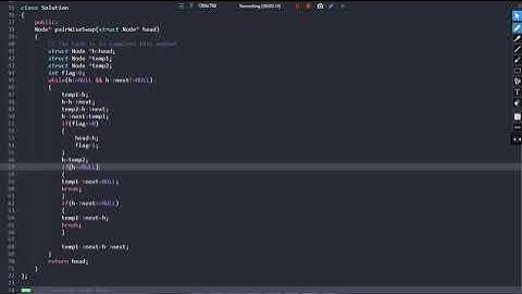 Linked List :  Pairwise swap elements of a linked list (Efficient Approach)