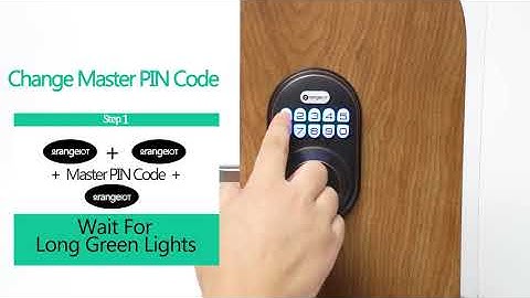 How to change the master code on my OrangeIOT Keypad Deadbolt Lock?