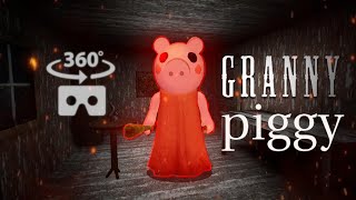 360 VR Pyggy in house granny. Horror vr